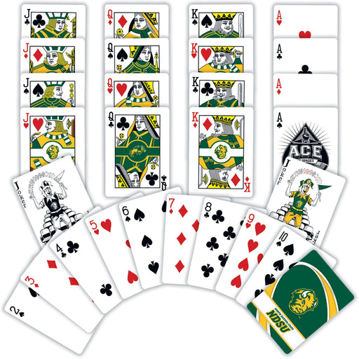North Dakota State Bison Playing Cards - 54 Card Deck - Premium Dice & Cards Sets - Just $6.99! Shop now at Retro Gaming of Denver