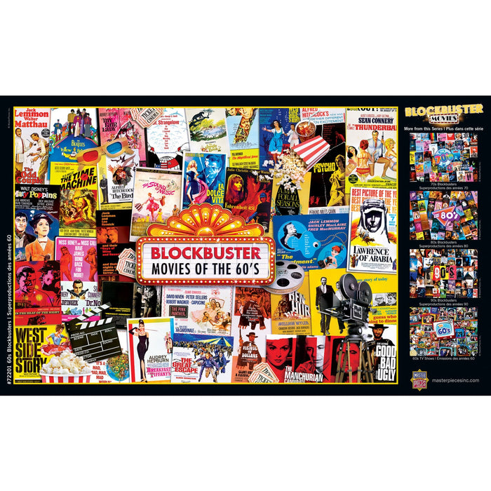 60's Blockbusters 1000 Piece Jigsaw Puzzle - Just $16.99! Shop now at Retro Gaming of Denver