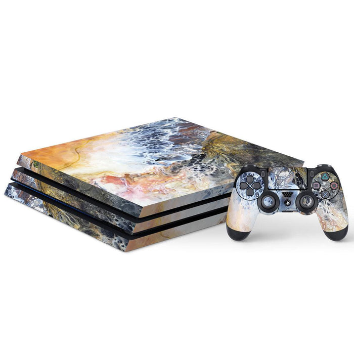 Playstation 4 Pro Oil Paint Series Skins - Premium Playstation 4 Pro - Just $40! Shop now at Retro Gaming of Denver