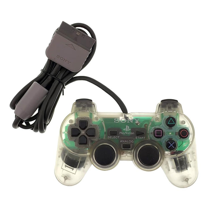 Clear Dual Shock Controller (Playstation) (Accessory) - Just $24.99! Shop now at Retro Gaming of Denver