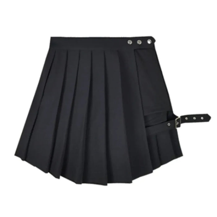 Pleated Gothic Mini Skirt – High Waist Punk Cosplay Shorts - for just $57.95! 