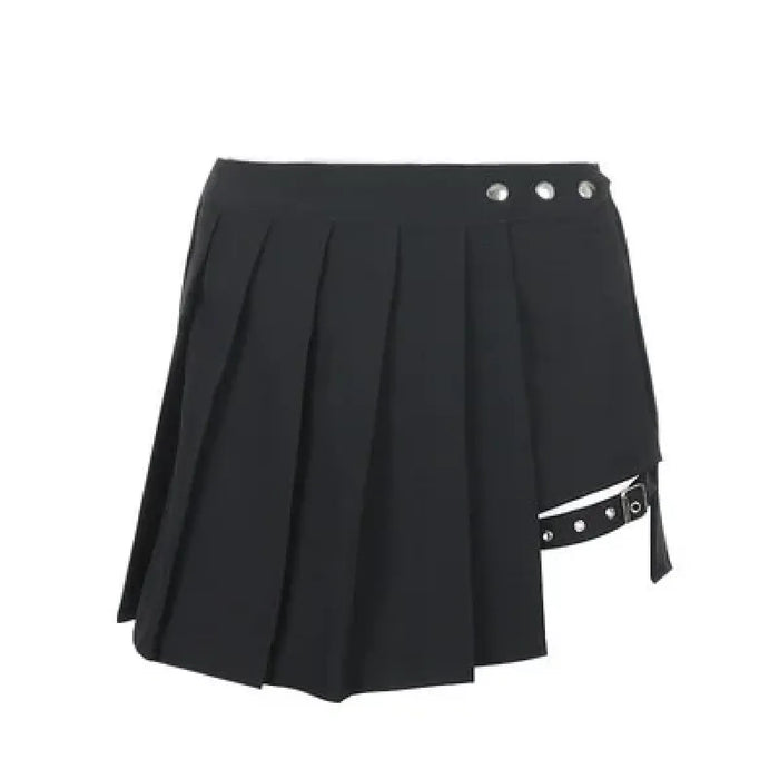 Pleated Gothic Mini Skirt – High Waist Punk Cosplay Shorts - for just $54.95! 
