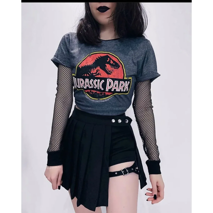 Pleated Gothic Mini Skirt – High Waist Punk Cosplay Shorts - for just $54.95! 