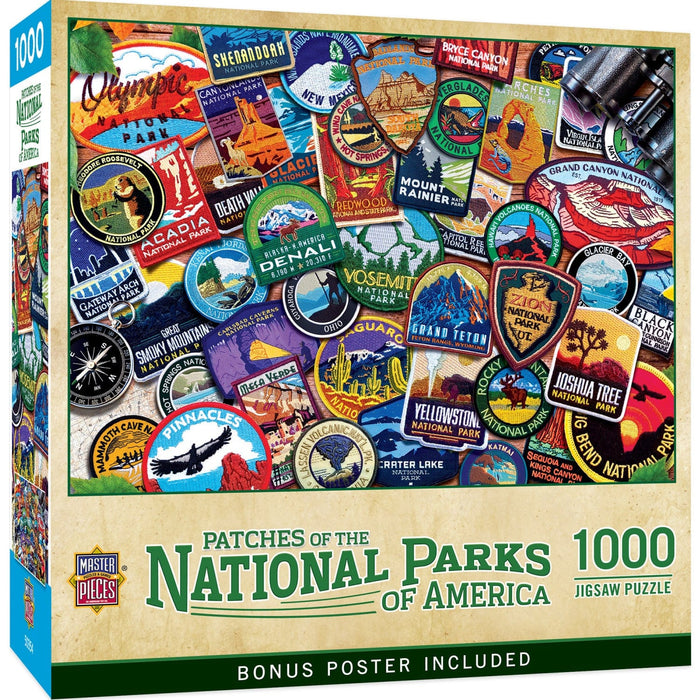 Patches of the National Parks 1000 Piece Jigsaw Puzzle - for just $16.99! 