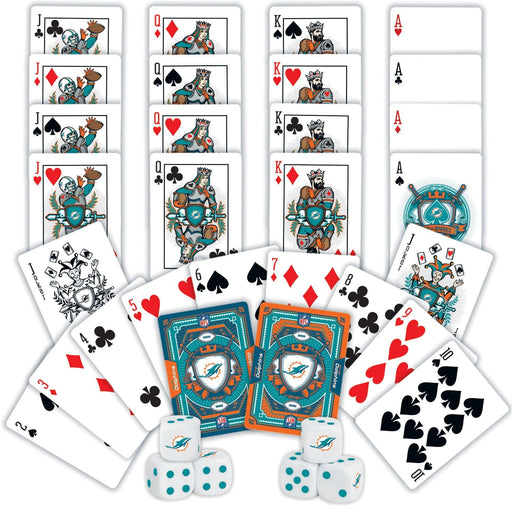 Miami Dolphins - 2-Pack Playing Cards & Dice Set - for just $19.99! 