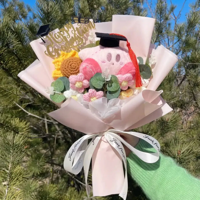 Kawaii Graduation Plush Bouquet – Cartoon Bear & Sunflower Gift Set - for just $30.95! 