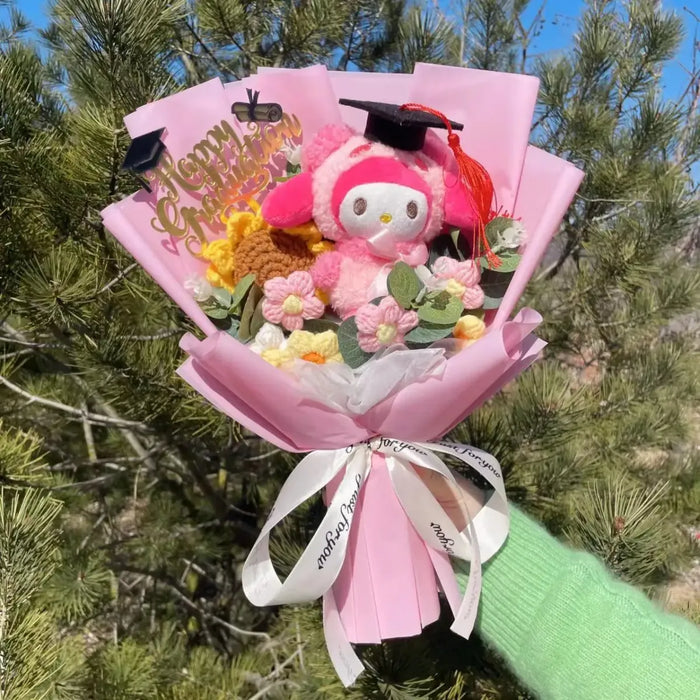 Kawaii Graduation Plush Bouquet – Cartoon Bear & Sunflower Gift Set - for just $30.95! 