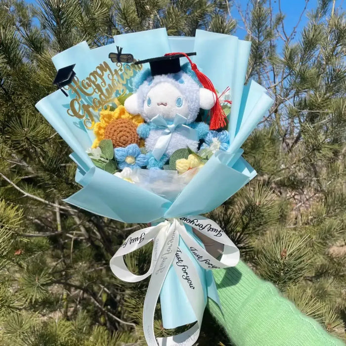Kawaii Graduation Plush Bouquet – Cartoon Bear & Sunflower Gift Set - for just $30.95! 