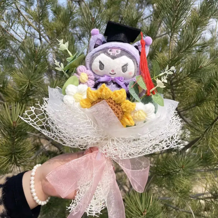 Kawaii Graduation Plush Bouquet – Cartoon Bear & Sunflower Gift Set - for just $30.95! 