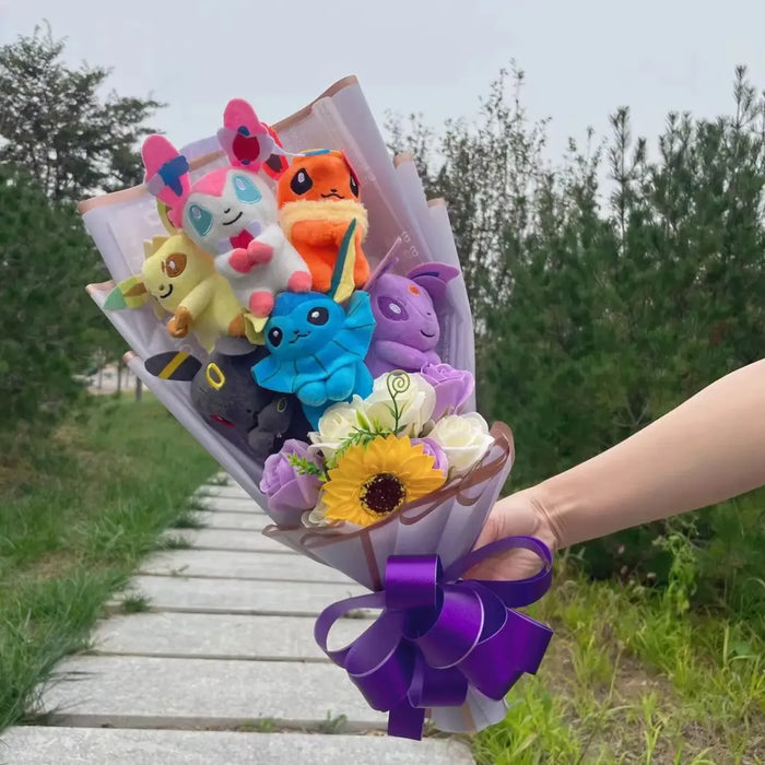 Kawaii Pokemon Plush Bouquet – Handmade Anime Gift for Kids - for just $117.95! 