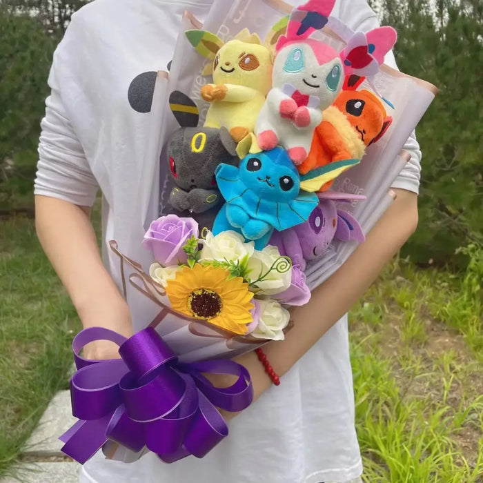 Kawaii Pokemon Plush Bouquet – Handmade Anime Gift for Kids - for just $117.95! 