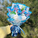Kawaii Stitch Plush Bouquet – Blue Cartoon Action Figure Gift Set - for just $34.95! 
