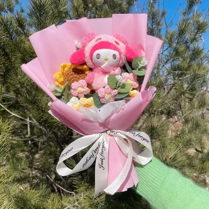 Kawaii Hello Kitty Plush Bouquet – Sanrio Flower Gift for Birthdays - for just $23.95! 