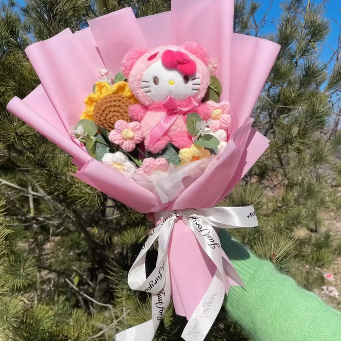 Kawaii Hello Kitty Plush Bouquet – Sanrio Flower Gift for Birthdays - for just $23.95! 
