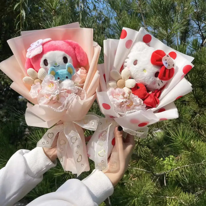 Kawaii My Melody & Hello Kitty Plush Bouquet – Sanrio Gift Flowers - for just $25.95! 
