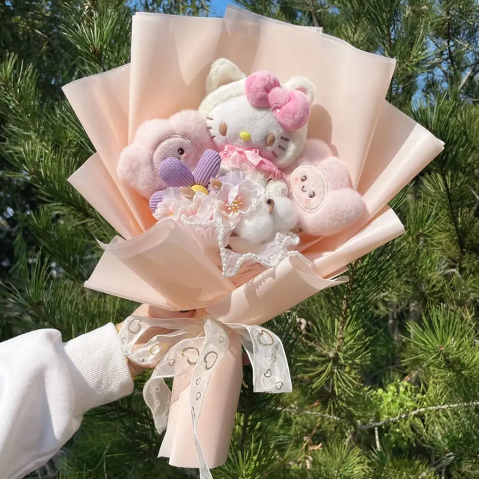 Kawaii My Melody & Hello Kitty Plush Bouquet – Sanrio Gift Flowers - for just $25.95! 