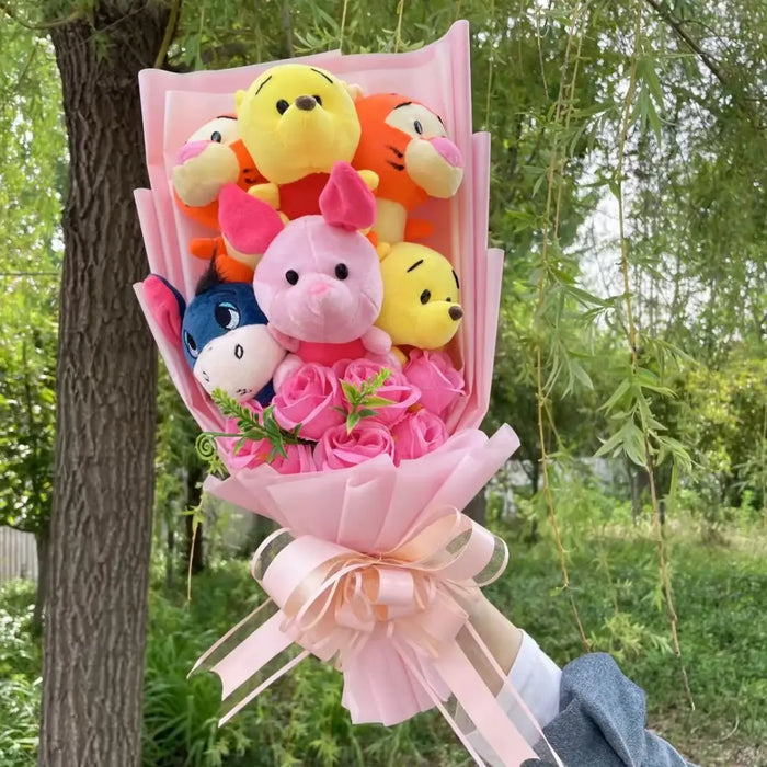 Winnie the Pooh Plush Bouquet – Handmade Gift with Eeyore & Tigger - for just $28.95! 