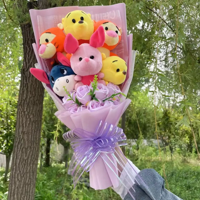 Winnie the Pooh Plush Bouquet – Handmade Gift with Eeyore & Tigger - for just $28.95! 