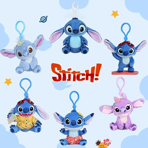 12cm Kawaii Stitch Plush Keychain – Blue & Purple Bag Charm Accessory - for just $14.95! 