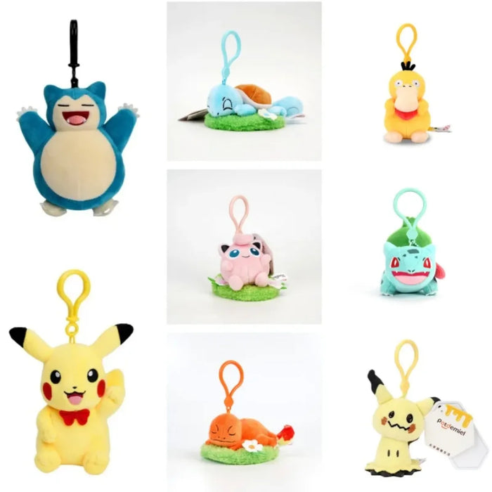 Pokemon Plush Keychain Set – Pikachu, Snorlax, Eevee & Friends - for just $15.95! 