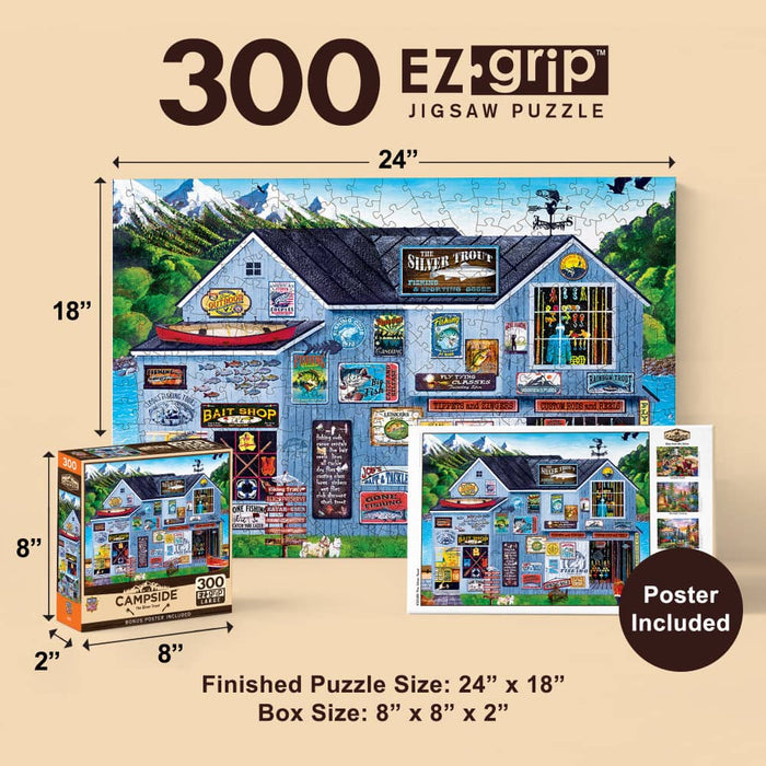 Campside - The Silver Trout 300 Piece EZ Grip Jigsaw Puzzle - for just $14.99! 
