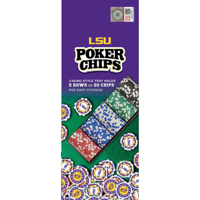 LSU Tigers 100 Piece Poker Chips - for just $29.99! 