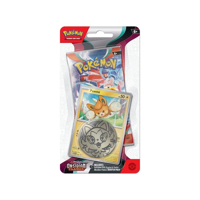 Pokemon: Scarlet & Violet 3 - Obsidian Flames Checklane Blister - Pawmi - for just $6! 