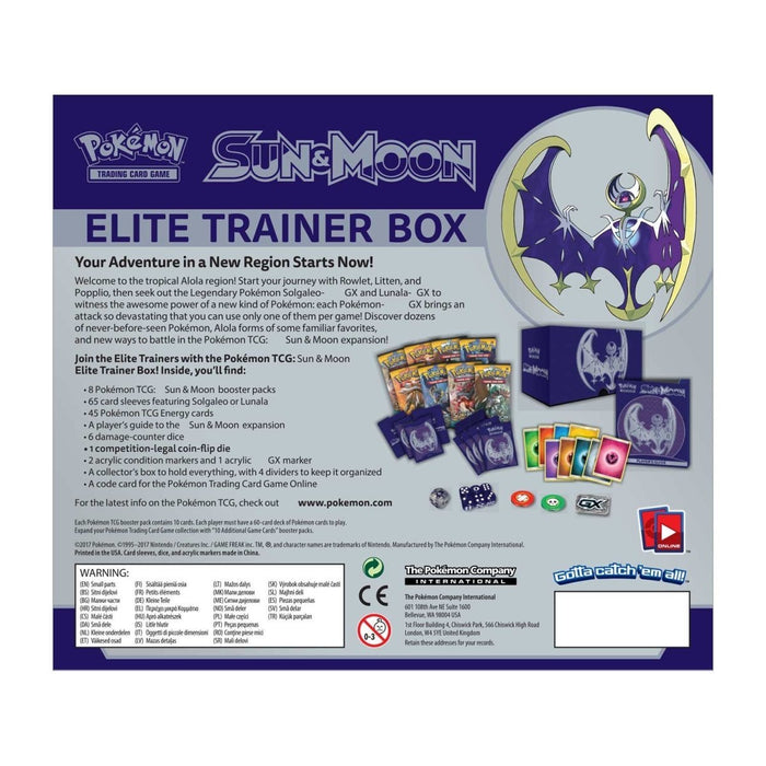 Pokémon Sun & Moon Elite Trainer Box - Lunala - for just $39.99! 