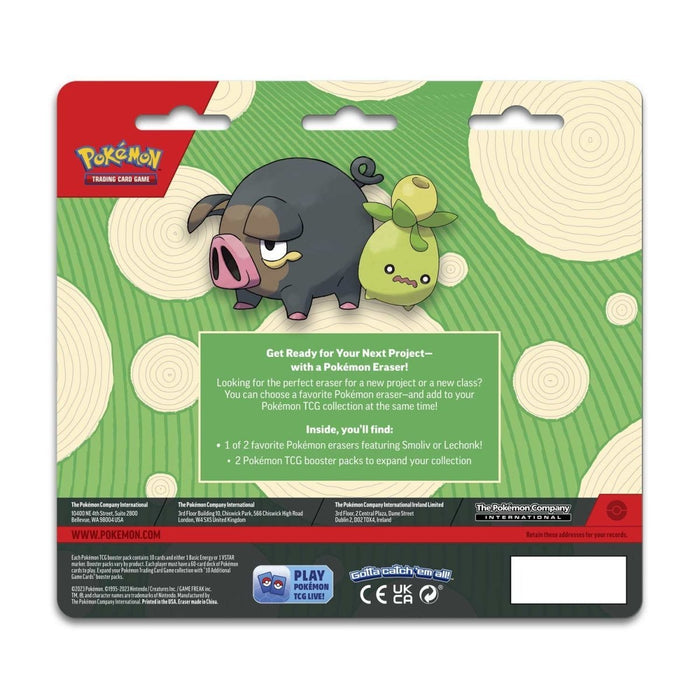 Pokémon TCG: 2 Booster Packs & Lechonk Eraser - for just $9.99! 