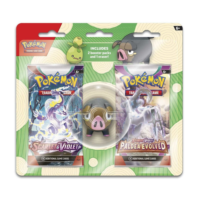 Pokémon TCG: 2 Booster Packs & Lechonk Eraser - for just $9.99! 