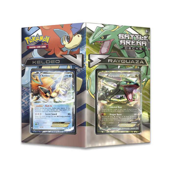 Pokémon TCG: Battle Arena Decks Rayquaza vs. Keldeo - for just $24.99! 