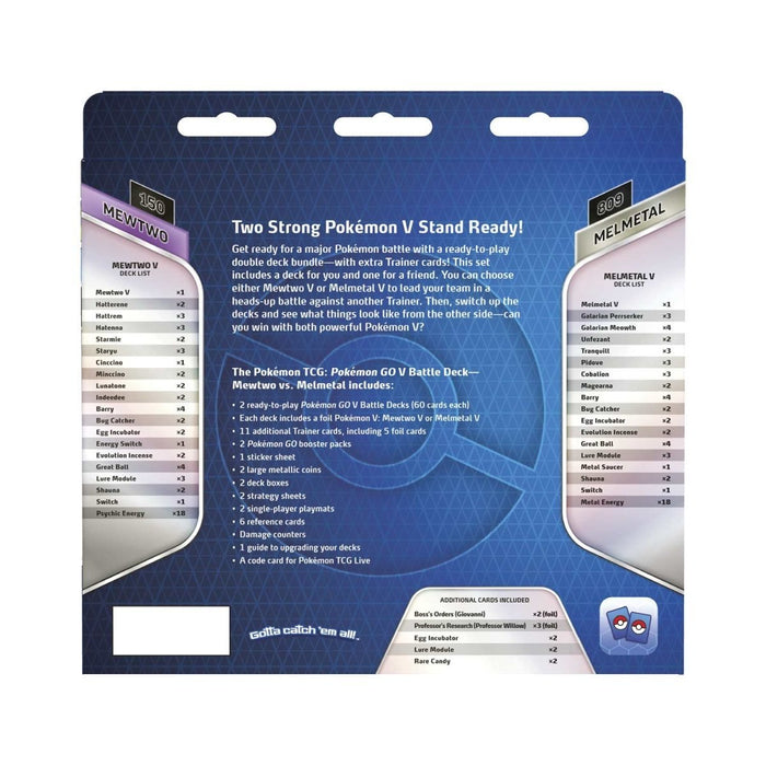 Pokémon TCG: Pokémon GO Mewtwo vs. Melmetal V Battle Deck - for just $39.99! 