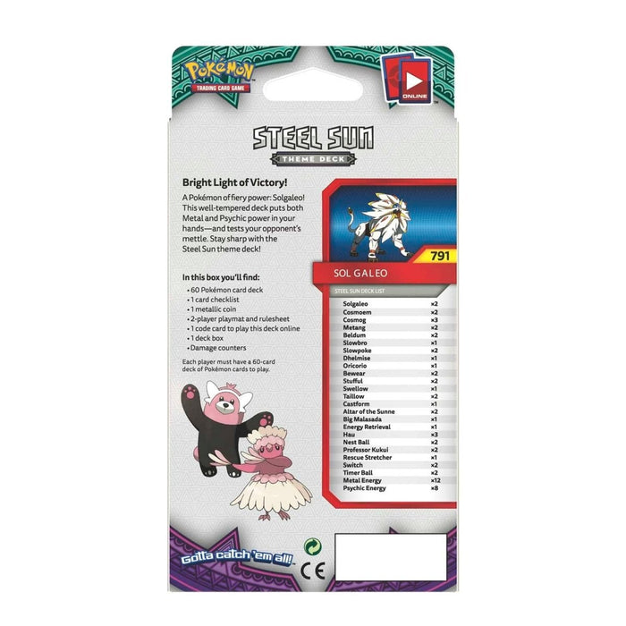 Pokémon TCG: SM - Guardians Rising - Rising Steel Sun Theme Deck - Solgaleo - for just $14.99! 