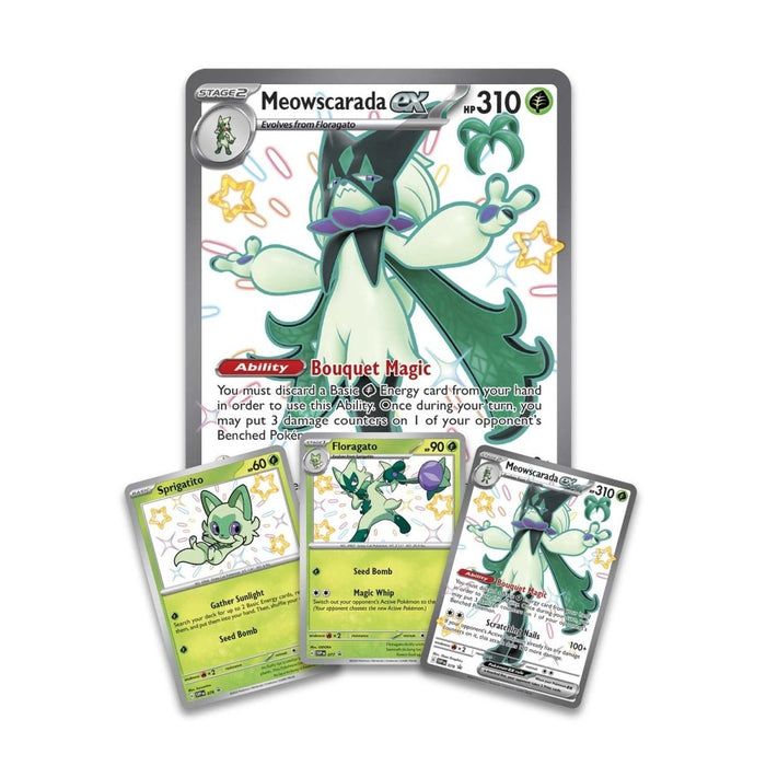 Pokémon TCG: SV - Paldean Fates Meowscarada ex Premium Collection - for just $49.99! 
