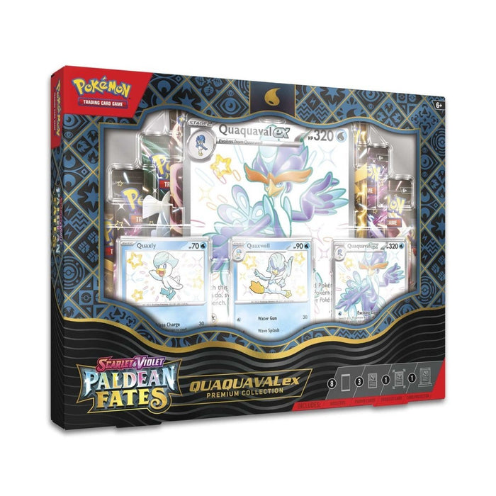 Pokémon TCG: SV - Paldean Fates Quaquaval ex Premium Collection - for just $49.99! 