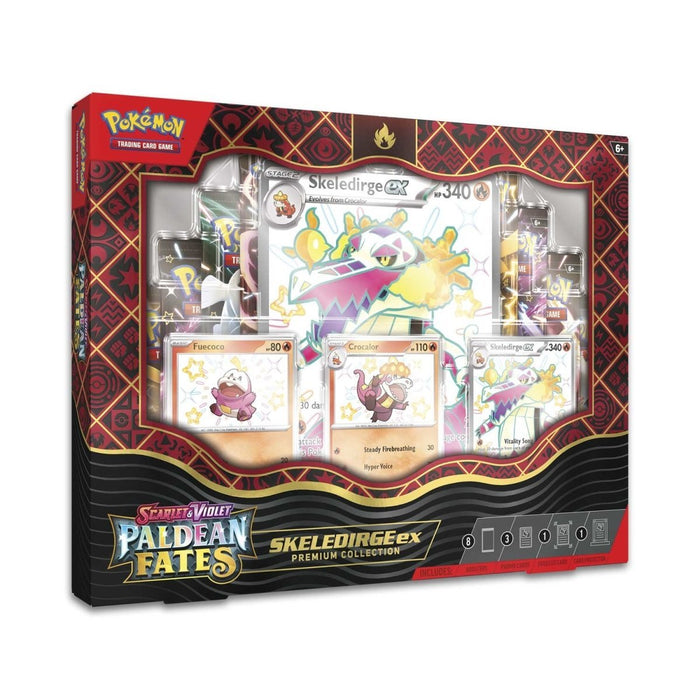 Pokémon TCG: SV - Paldean Fates Skeledirge ex Premium Collection - for just $49.99! 