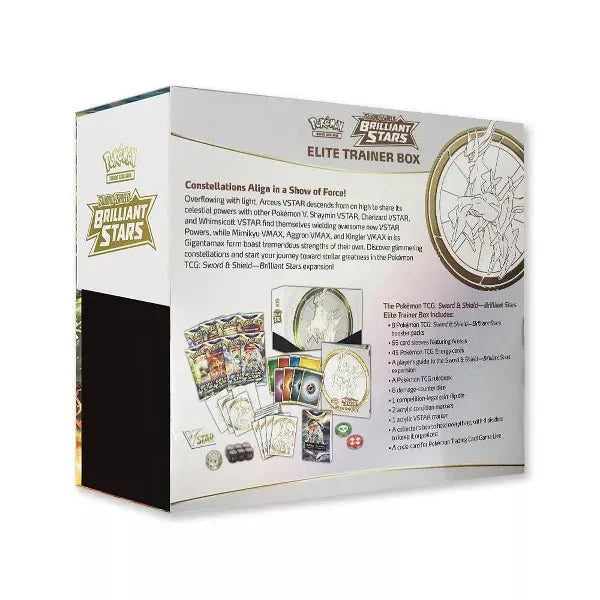 Pokémon TCG: Sword & Shield - Brilliant Stars Elite Trainer Box - for just $39.99! 