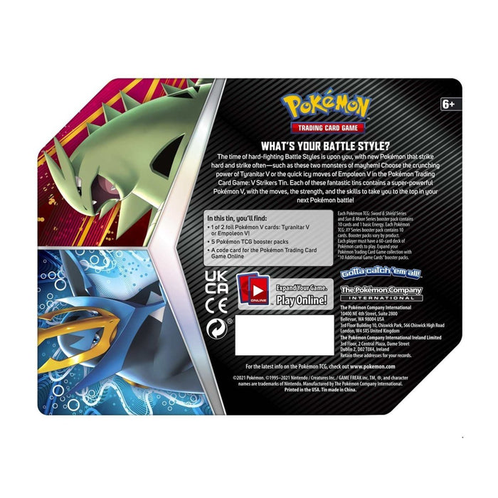 Pokémon TCG: V Strikers Tin (Empoleon V) - for just $24.99! 