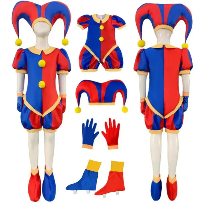 Pomni Cosplay Costume – The Amazing Digital Circus Jumpsuit and Hat - for just $48.95! 