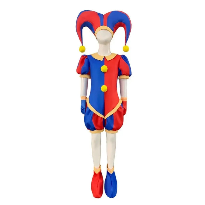 Pomni Cosplay Costume – The Amazing Digital Circus Jumpsuit and Hat - for just $48.95! 