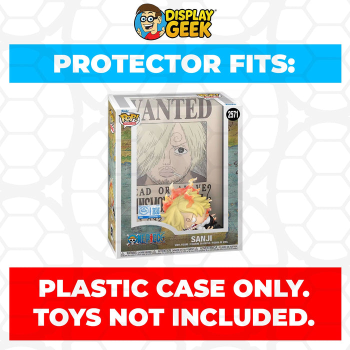 Pop Protector for Funko Pop Covers One Piece Wanted Poster Sanji #2571 Box - for just $14.99! 