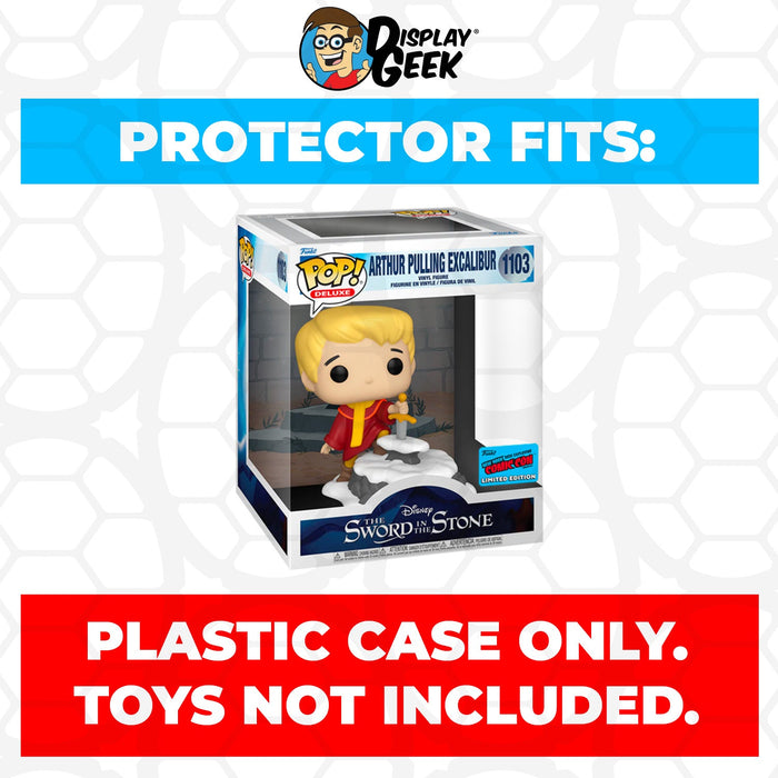 Pop Protector for Funko Pop Deluxe Arthur Pulling Excalibur NYCC #1103 - for just $13.99! 