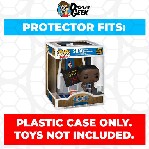 Pop Protector for Funko Pop Deluxe Shaq with Backboard #207 - for just $13.99! 