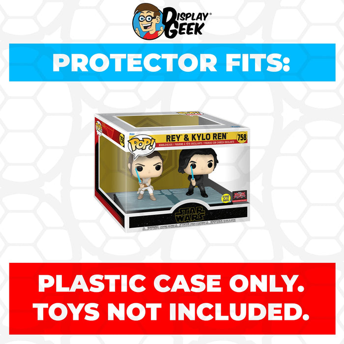 Pop Protector for Rey & Kylo Ren Glow in the Dark #758 Funko Pop Moment - for just $14.99! 