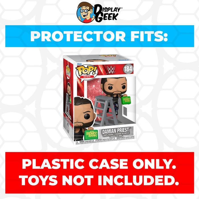 Pop Protector for Damian Priest Money in the Bank #184 Funko Pop Premium - for just $13.99! 