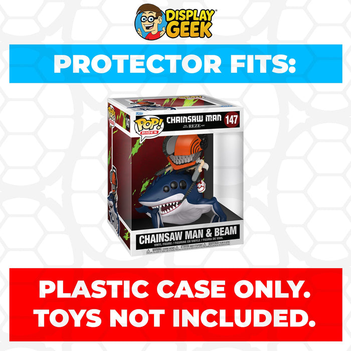 Pop Protector for Funko Pop Rides Deluxe Chainsaw Man & Beam #147 Box - for just $13.99! 