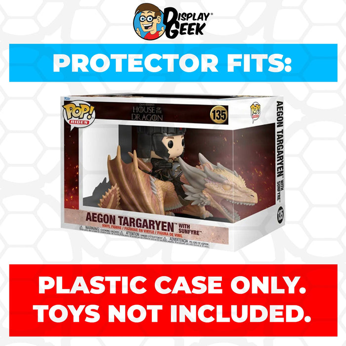 Pop Protector for Aegon Targaryen with Sunfyre #135 Funko Pop Rides - for just $14.99! 