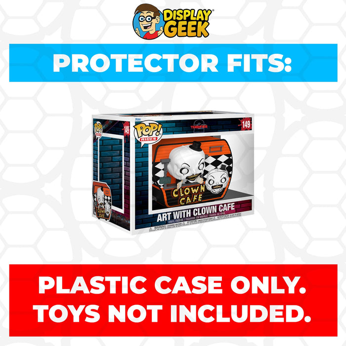 Pop Protector for Funko Pop Rides Terrifier Art with Clown Cafe #149 Box - for just $14.99! 