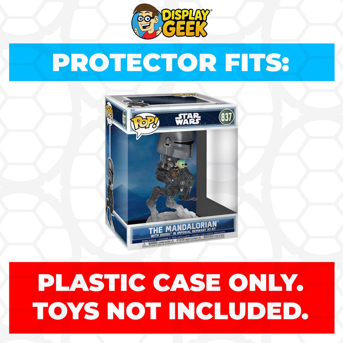 Pop Protector for Funko Pop Rides The Mandalorian with Grogu in Imperial Remnant AT-RT #837 Box - for just $13.99! 