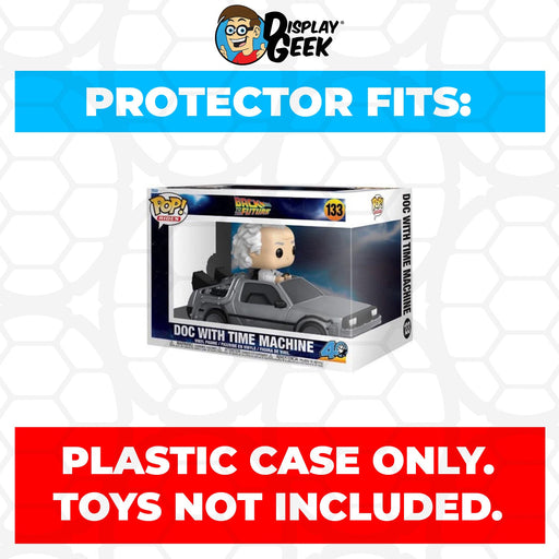 Pop Protector for Doc with Time Machine #133 Funko Pop Rides - for just $13.99! 